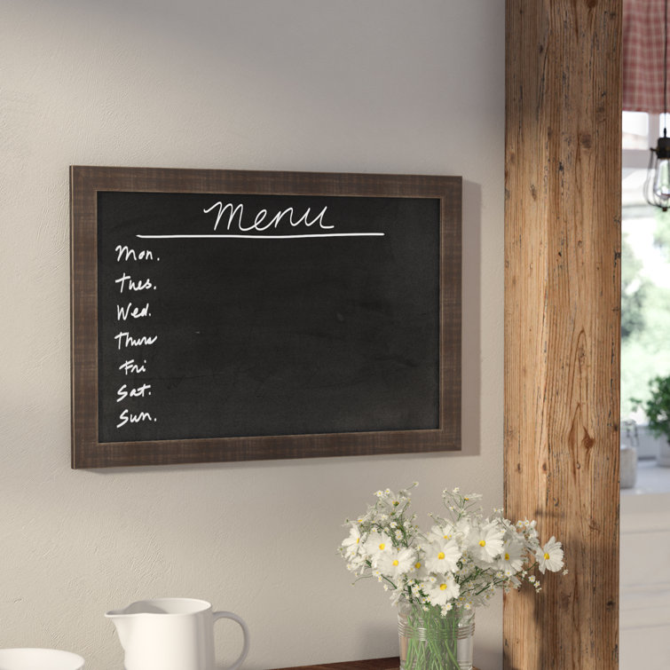 Gracie Oaks Wall Mounted Chalkboard & Reviews Wayfair